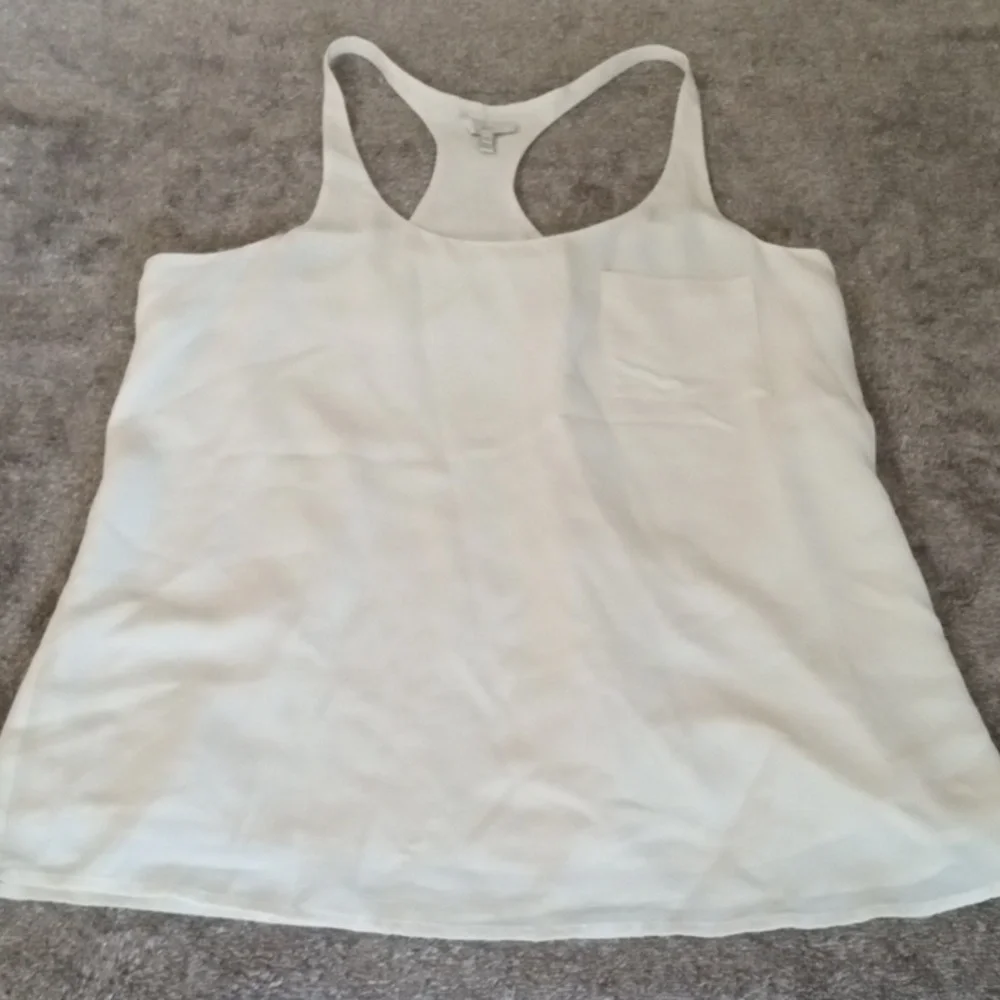 Joie cream silk racerback pocket tank - Picture 1 of 7